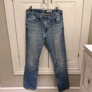 AG Adriano Goldschmied Light Blue Straight Jeans